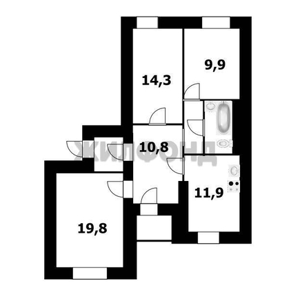 
  Продается 3-комн. квартира 73.5 м². Фото 11.