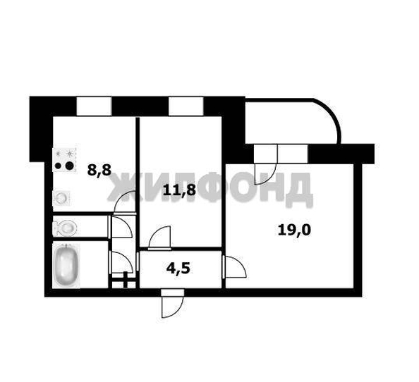 
  Продается 2-комн. квартира 52.2 м². Фото 14.
