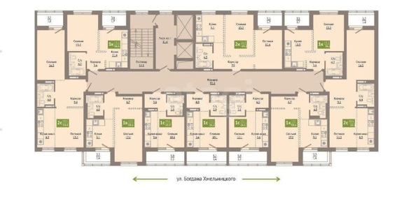 
  Продается 2-комн. квартира 52.3 м². Фото 4.