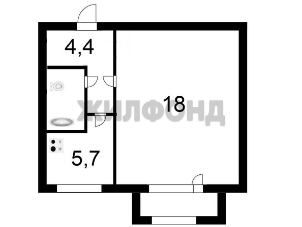 
  Продается 1-комн. квартира 28.1 м². Фото 17.