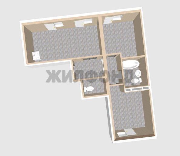 
  Продается 3-комн. квартира 58.7 м², в ЖК Онега, дом 5. Фото 15.