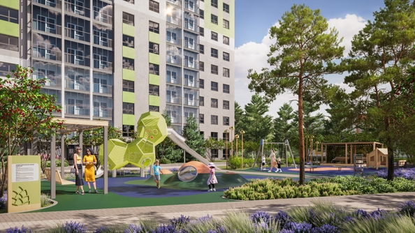 
  Продается 2-комн. квартира 63.38 м², в ЖК Эко-квартал на Кедровой, дом 6. Фото 2.