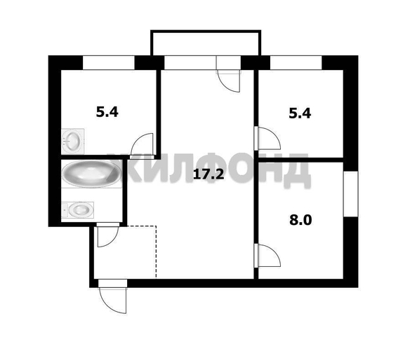 
  Продается 2-комн. квартира 41.6 м². Фото 16.