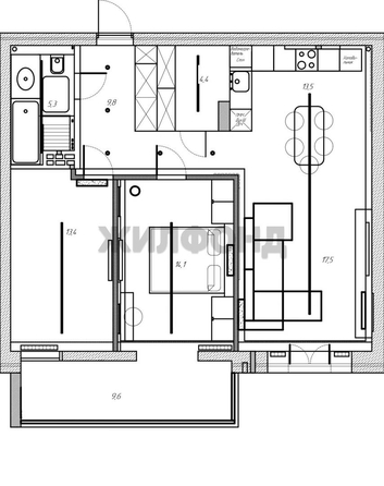 
  Продается 3-комн. квартира 80.9 м². Фото 17.