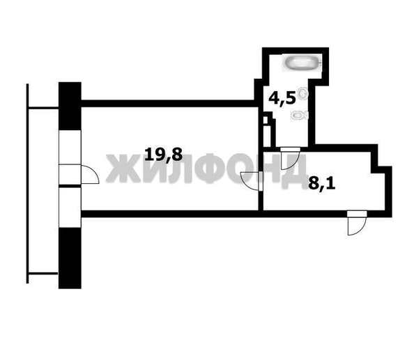 
  Продается студия 32.6 м². Фото 14.