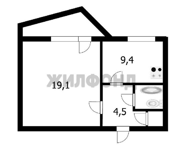 
  Продается 1-комн. квартира 36.9 м². Фото 7.