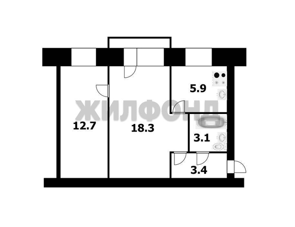 
  Продается 2-комн. квартира 43.3 м². Фото 12.