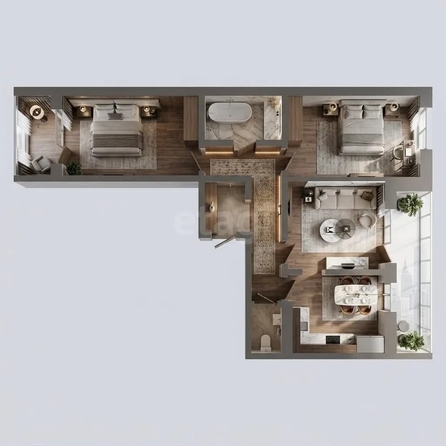 
  Продается 3-комн. квартира 74.9 м². Фото 2.