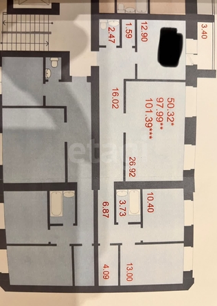 
  Продается 3-комн. квартира 101.39 м². Фото 5.