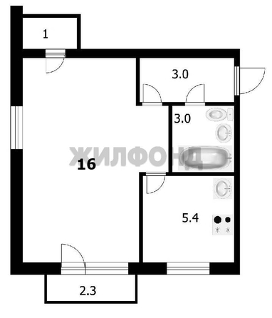 
  Продается 1-комн. квартира 31 м². Фото 9.