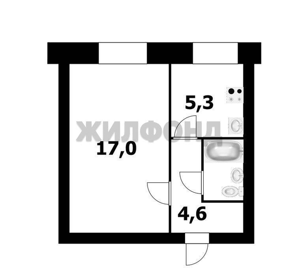 
  Продается 1-комн. квартира 29.9 м². Фото 2.
