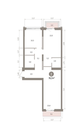 
  Продается 2-комн. квартира 76.65 м², в ЖК Европейский берег, дом 32. Фото 1.