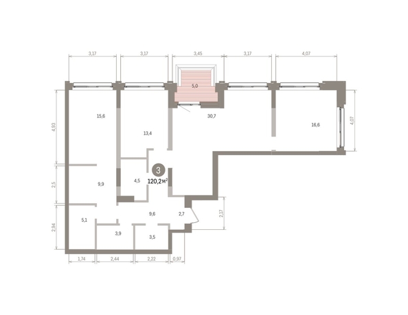
  Продается 3-комн. квартира 120.21 м², в ЖК Европейский берег, дом 32. Фото 1.