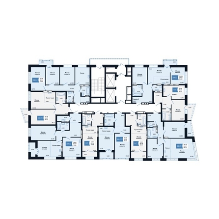 
  Продается 3-комн. квартира 54.82 м², в ЖК Салют, дом 2. Фото 2.