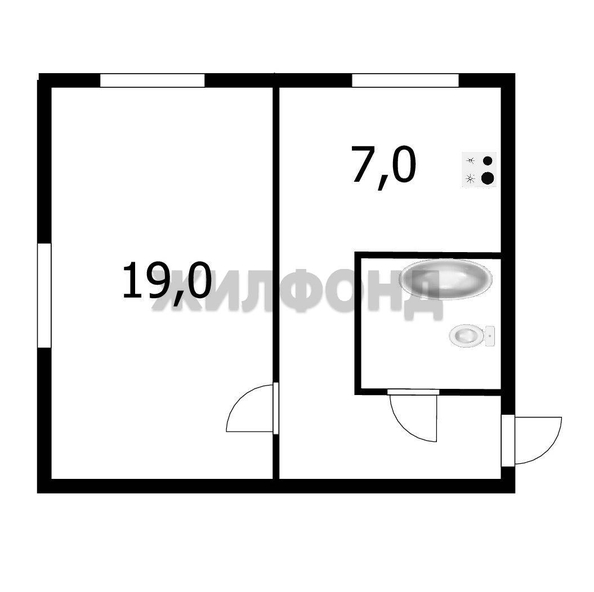 
  Продается 1-комн. квартира 30.4 м². Фото 9.