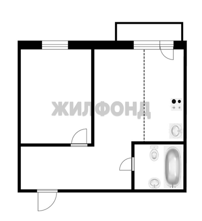 
  Продается 2-комн. квартира 42.2 м². Фото 13.