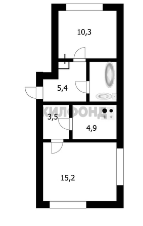 
  Продается 2-комн. квартира 42.9 м². Фото 9.