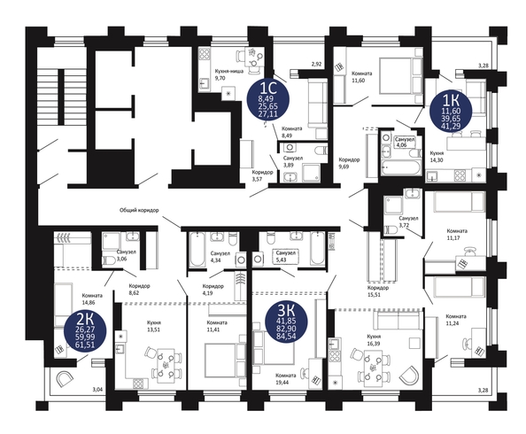 
  Продается 2-комн. квартира 61.51 м², в ЖК Первый на Рябиновой. Фото 1.