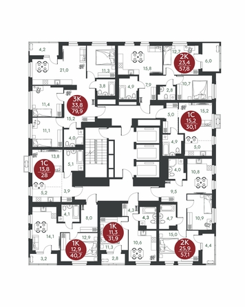 
  Продается 2-комн. квартира 57.8 м², в ЖК Скандинавские кварталы, дом 1. Фото 1.
