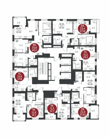 
  Продается 2-комн. квартира 57.55 м², в ЖК Скандинавские кварталы, дом 1. Фото 1.
