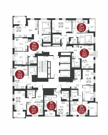 
  Продается 3-комн. квартира 80.1 м², в ЖК Скандинавские кварталы, дом 1. Фото 1.
