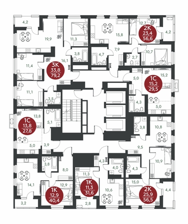 
  Продается 3-комн. квартира 79.2 м², в ЖК Скандинавские кварталы, дом 1. Фото 1.