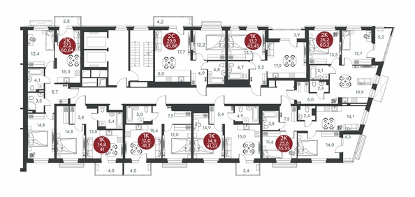 
  Продается 1-комн. квартира 41.22 м², в ЖК Скандинавские кварталы, дом 1. Фото 1.