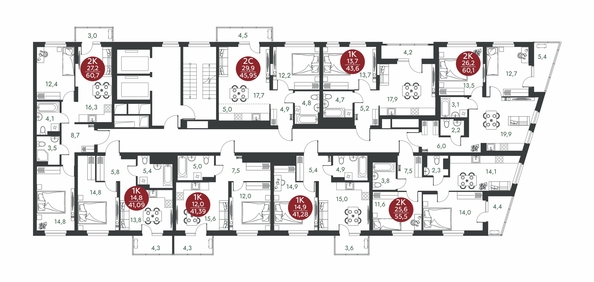 
  Продается 1-комн. квартира 43.6 м², в ЖК Скандинавские кварталы, дом 1. Фото 1.