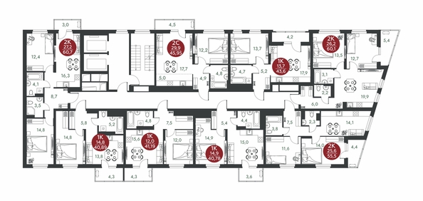 
  Продается 1-комн. квартира 40.89 м², в ЖК Скандинавские кварталы, дом 1. Фото 1.