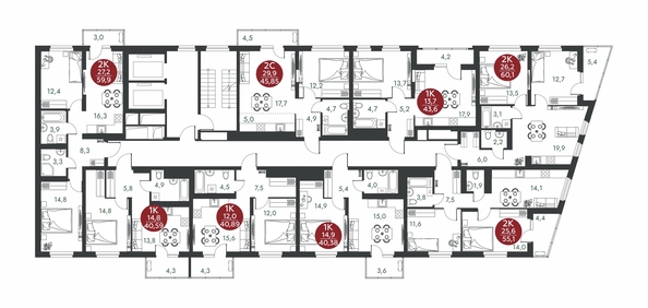 
  Продается 1-комн. квартира 40.59 м², в ЖК Скандинавские кварталы, дом 1. Фото 1.