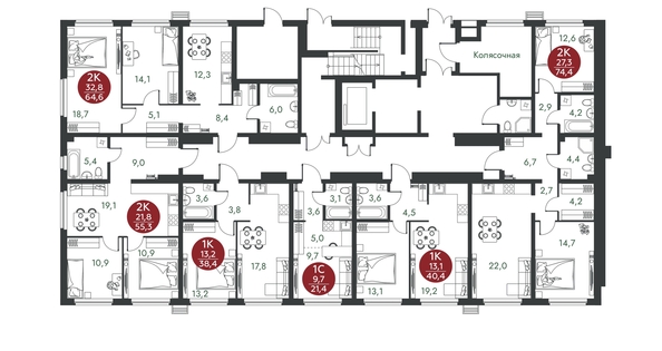 
  Продается 1-комн. квартира 38.4 м², в ЖК Скандинавские кварталы, дом 1. Фото 1.