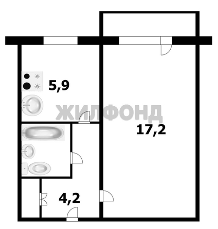 
  Продается 1-комн. квартира 30.5 м². Фото 7.