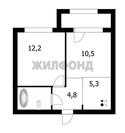
  Продается 2-комн. квартира 40.2 м², в ЖК Тайм Сквер. Фото 8.