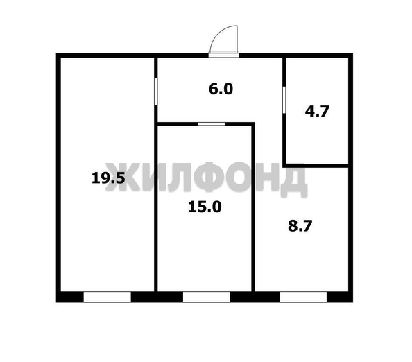 
  Продается 2-комн. квартира 53 м². Фото 25.