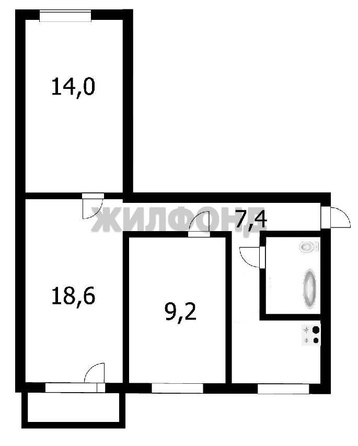 
  Продается 3-комн. квартира 57.5 м². Фото 22.
