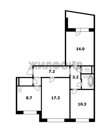 
  Продается 3-комн. квартира 65.7 м². Фото 20.
