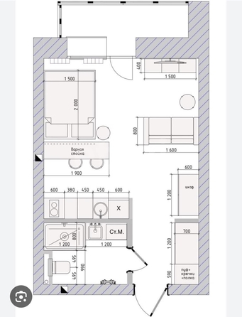 
  Продается студия 27.1 м². Фото 3.