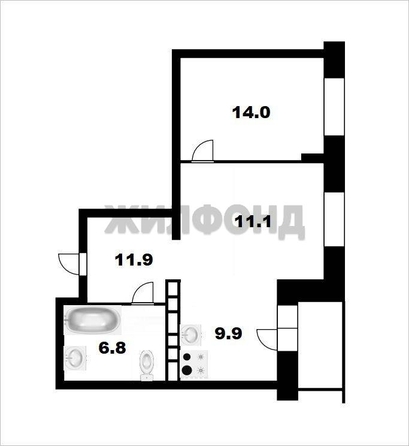 
  Продается 2-комн. квартира 52.8 м², в ЖК Расцветай на Красном, дом 1. Фото 18.