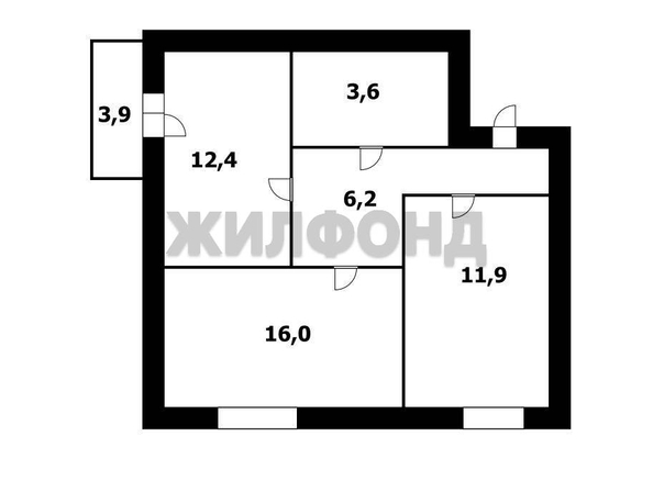 
  Продается 2-комн. квартира 50.1 м². Фото 11.
