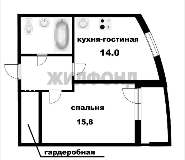 
  Продается 2-комн. квартира 43.1 м². Фото 31.