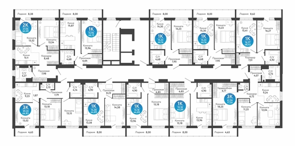 
  Продается 3-комн. квартира 77.5 м², в ЖК Семейный квартал, дом 4. Фото 1.