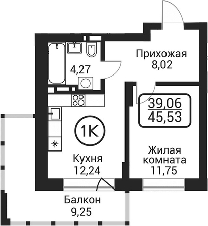 
  Продается 1-комн. квартира 36.26 м², в ЖК Пегас. Фото 1.