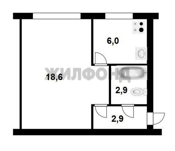 
  Продается студия 30 м². Фото 5.