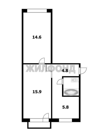 
  Продается 2-комн. квартира 44 м². Фото 2.
