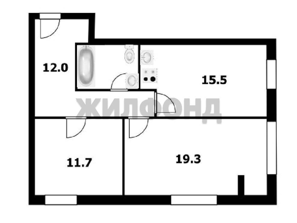 
  Продается 2-комн. квартира 63.1 м². Фото 23.