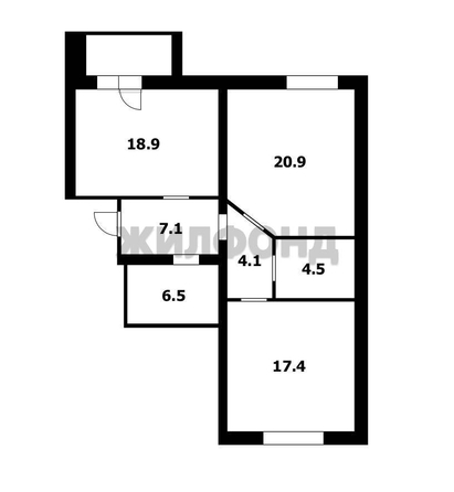 
  Продается 2-комн. квартира 79.4 м². Фото 15.