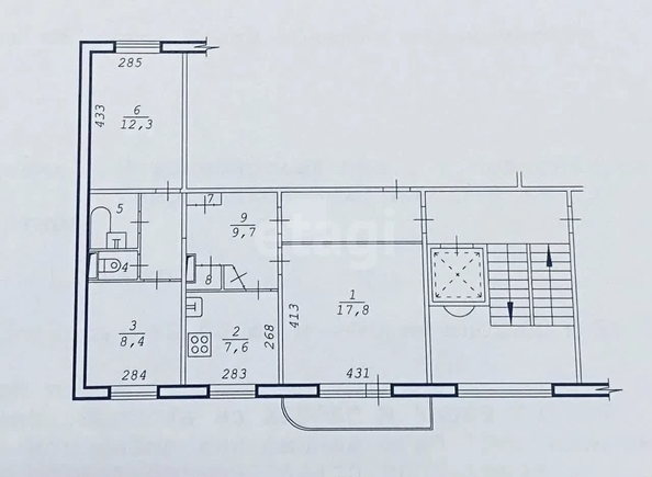 
  Продается 3-комн. квартира 61 м². Фото 15.