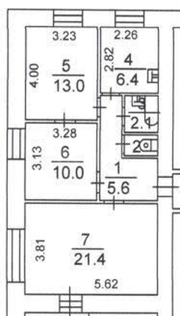 
  Продается 3-комн. квартира 59.5 м². Фото 24.