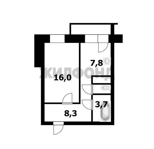
  Продается 1-комн. квартира 37.3 м². Фото 9.