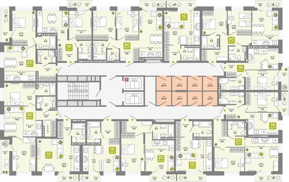 
  Продается 2-комн. квартира 45.2 м², в ЖК Счастливый квартал, дом 3. Фото 1.
